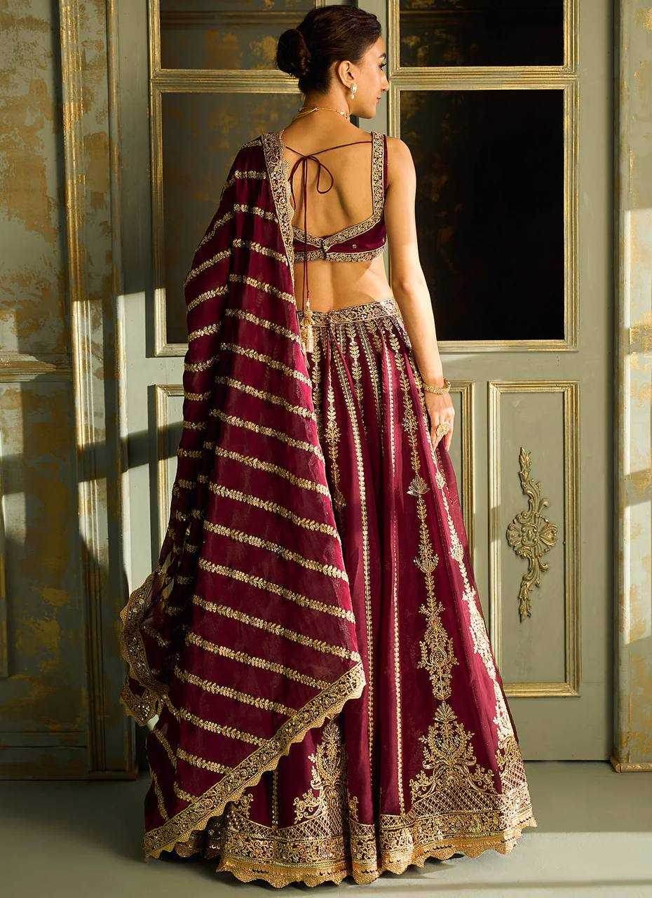 Bridal Silk Zari Work Lehenga for Elegant Weddings - MYLUXURY LANE ENTERPRISE